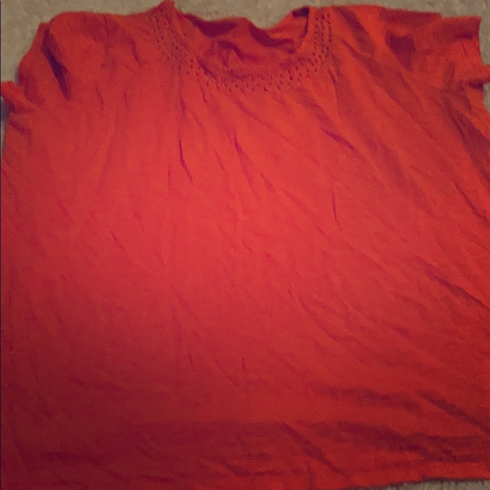 Orange blouse